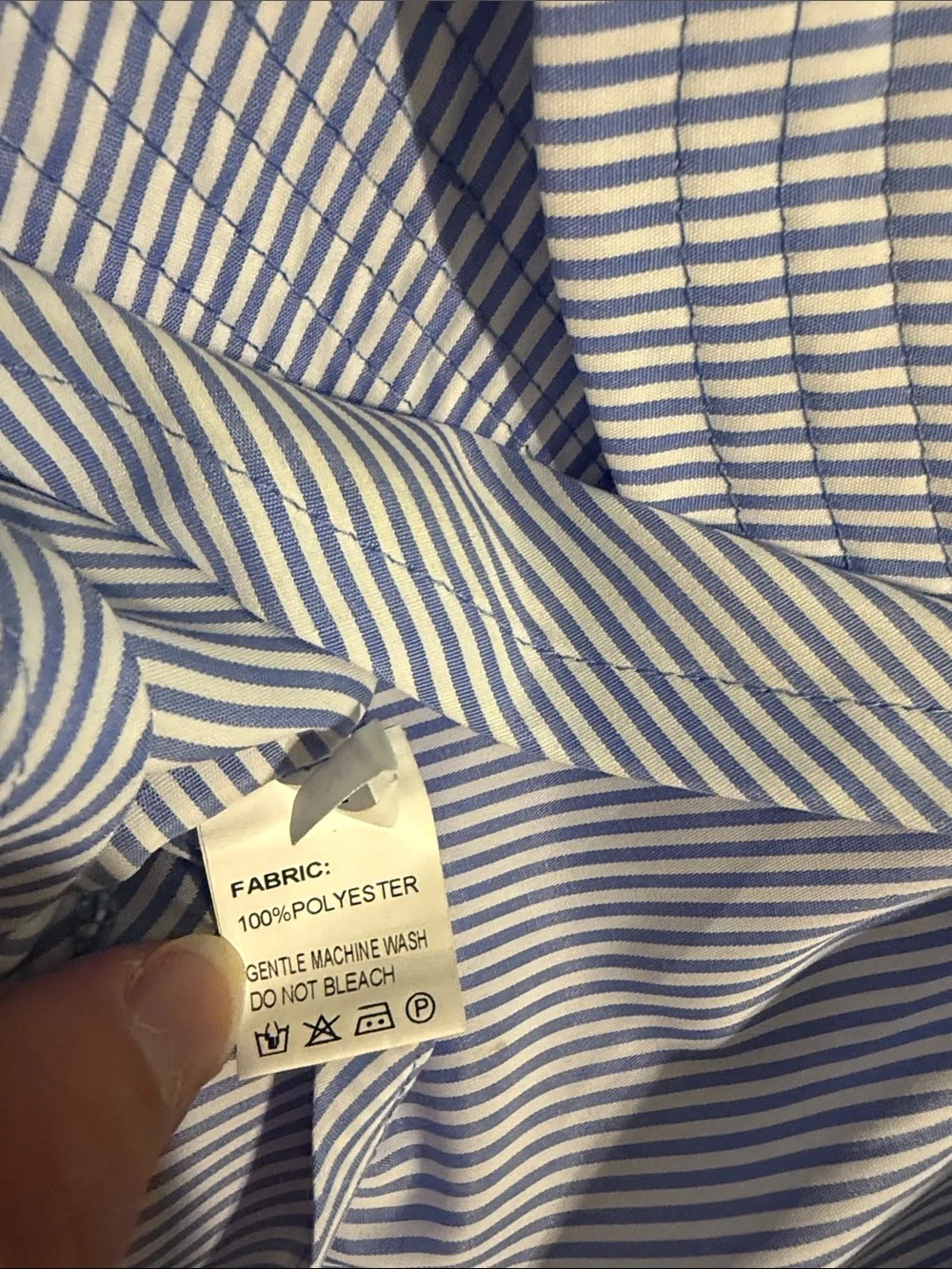 Luxe Stylekeepers Women’s Striped Ruffle Off-Shoulder Top Nautical Blue Medium - Picture 10 of 10